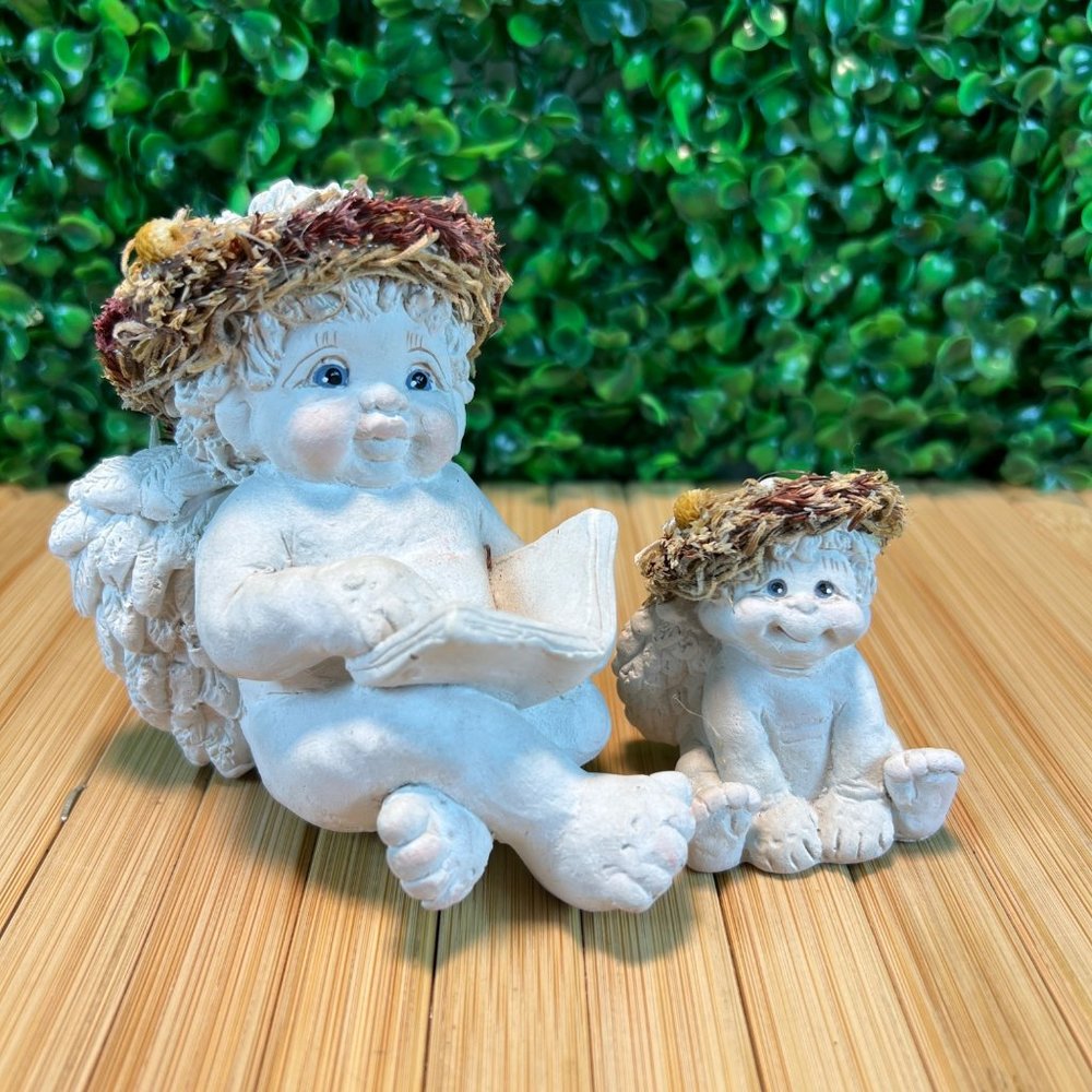 Kristin Miles Vintage 90s Collectiable Ceramic Dreamsicles Angel Figurines